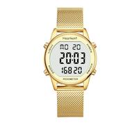 Hearkent Montre podomètre pour femme avec compteur de calories, montre podomètre non Bluetooth, étanche à 30 m, grand écran LCD pour la marche et les activités quotidiennes