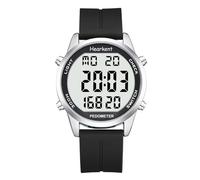Hearkent Podomètre Montre de marche pour senior sans Bluetooth Aucune application requise avec compteur de pas, calories et grands chiffres LCD