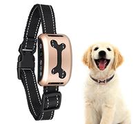 Hearmarket Collier Anti Aboiement USB Rechargeable,Collier de Dressage Étanche avec Écran LCD et Réglable 7 Niveaux de Sensibilité/Beep/Vibration/sans Douleur Collier pour Chien Petit Gros - Or