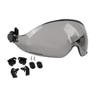 HEARMOR Casque de protection avec visière de rechange, fumé pour une protection UV, transparent pour une clarté durable, montage rapide, disponible en deux couleurs