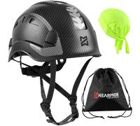 HEARMOR Casque d'escalade pour travaux en Altitude et Alpinisme, Casque ABS Unisexe avec capteur UV réfléchissant EN12492