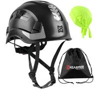 HEARMOR Casque d'escalade pour travaux en Altitude et Alpinisme, Casque ABS Unisexe avec capteur UV réfléchissant EN12492