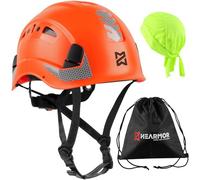 HEARMOR Casque d'escalade pour travaux en Altitude et Alpinisme, Casque ABS Unisexe avec capteur UV réfléchissant EN12492