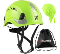 HEARMOR Casque d'escalade pour travaux en Altitude et Alpinisme, Casque ABS Unisexe avec capteur UV réfléchissant EN12492