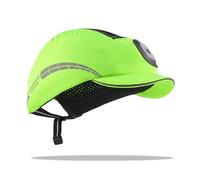 HEARMOR Casquette de sécurité avec éclairage LED, Rechargeable par USB, Style Casquette de Baseball, légère et Respirante pour Hommes et Femmes, Citron Vert