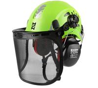 HEARMOR Mervex Forest Air Casque de sécurité ABS pour lieux de travail aériens forestiers Certifié EN12492 Conforme à la norme EN397 Résistant aux chocs et à la pénétration Casque de sécurité pour