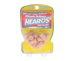 Hearos Lot de 6 paires de bouchons d'oreilles Série douceur ultime