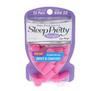Hearos Sleep Pretty Tonight 5803 Lot de 12 paires de bouchons d'oreille en mousse, protection auditive, 32 NRR, violet