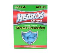 HEAROS Xtreme Lot de 100 paires de bouchons d'oreille en mousse, 33 dB NRR, réduction du bruit et protection auditive
