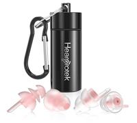 Hearprotek 2 paires Bouchons d'oreilles pour dormir pour femme, Bouchon oreilles sommeil pour Protection auditive, anti-bruit, anti ronflement, travail-32db & 30db (Rose)