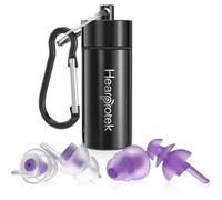 Hearprotek Lot de 2 paires de bouchons d'oreille ultra doux pour le travail latéral, les dormeurs, le ronflement, la construction - 32 dB et 30 dB (Violet)