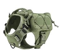 HEARSO Harnais Tactique pour Chien,Design en Gilet Facile à Mettre Et à Enlever Et à Tirer Adapté Aux Grands Chiens comme Golden Retriever Berger pour La Randonnée Et L’entraînement