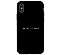Heart At War - Minimalist Fatigué Humeur dépressive Coque pour iPhone X/XS