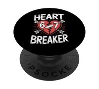 Heart Breaker 67 SEIS Siete Skate Valentine Six Seven Meme PopSockets PopGrip Adhésif
