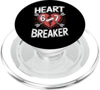 Heart Breaker 67 SEIS Siete Skate Valentine Six Seven Meme PopSockets PopGrip pour MagSafe