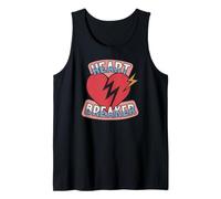 Heart-Breaker Lettrage Cœur Brisé Art Rétro Amour Graphique Débardeur