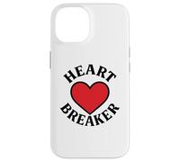 Heart Breaker Retro Cœur Rouge Saint-Valentin Amour Coque pour iPhone 14