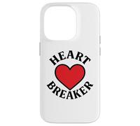 Heart Breaker Retro Cœur Rouge Saint-Valentin Amour Coque pour iPhone 14 Pro