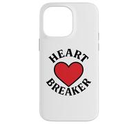 Heart Breaker Retro Cœur Rouge Saint-Valentin Amour Coque pour iPhone 14 Pro Max