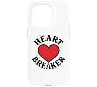 Heart Breaker Retro Cœur Rouge Saint-Valentin Amour Coque pour iPhone 15 Pro