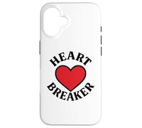 Heart Breaker Retro Cœur Rouge Saint-Valentin Amour Coque pour iPhone 16