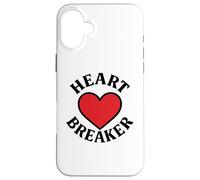 Heart Breaker Retro Cœur Rouge Saint-Valentin Amour Coque pour iPhone 16 Plus