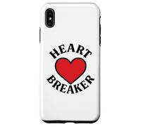 Heart Breaker Retro Cœur Rouge Saint-Valentin Amour Coque pour iPhone XS Max