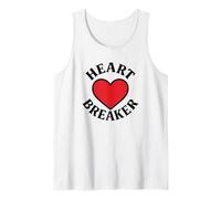 Heart Breaker Retro Cœur Rouge Saint-Valentin Amour Débardeur