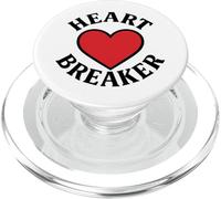 Heart Breaker Retro Cœur Rouge Saint-Valentin Amour PopSockets PopGrip pour MagSafe