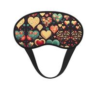 Heart Crush Flower C'est un masque pour les yeux à bord noir. Le masque doux pour les yeux peut améliorer la qualité du sommeil et est adapté pour l'intérieur, l'extérieur et les voyages.