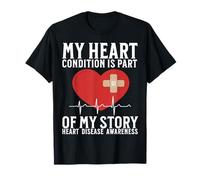 Heart Disease Awareness Heart Warrior American Heart Month T-Shirt