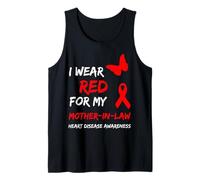 Heart Disease I Wear Red for My Mother-in-Law Ribbon Débardeur