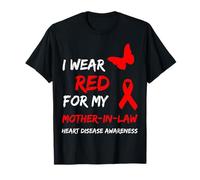 Heart Disease I Wear Red for My Mother-in-Law Ribbon T-Shirt