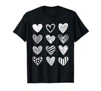 Heart Doodles Charmant Couple de Saint-Valentin T-Shirt
