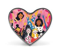 Heart Everyone Raises A Hand Broche classique en alliage d'aluminium de 2,5 cm pour sac à dos, chapeau, costume, veste, décoration de vêtements