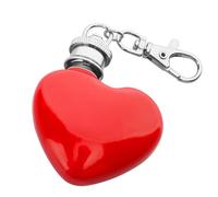 Heart Flask - 1oz Leakproof Water Container | Portable Keychain Flask for Wedding, Party, Concerts, Travelers, Collectors, Sports Events, Camping, Picnic, Beach, Vacation, Holiday Use