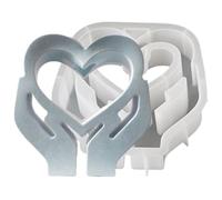 Heart Flower Vase Silicone Molds - Heart Shaped Flower Vase with Branches | Hearts Vases Mold | Silicone Hearts Mold Vases | Flowers Pots Container Molds | Reusable Plaster Moulds for Home Decorations