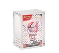 HEART FOR CARDS La boîte en acrylique Boîte en acrylique pour Pokémon Booter Budle 6 mm VirgiAcrylic Strog Magetic Cloure Shiig Protectio Heartforcard