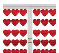 Heart Garland - Valentine's Day Garland | Valentine's Day Decoration | Décoration, Hangable Valentine's Day Decorations, Red Heart Garland Valentines Decorations, Wedding Decoration