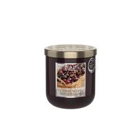 HEART & HOME - Bougie parfumée à base de cire naturelle de soja pour la maison - Petite jarre Cerise noire gourmande - Durée de combustion 30h - Cadeau, décoration et parfum pour la maison