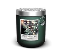 HEART & HOME - Bougie Parfumée à Base de Cire Naturelle de Soja pour la Maison - Petite jarre Sapin de Noël - Durée de combustion 30h - Cadeau, Décoration et Parfum pour la Maison - Pot en verre