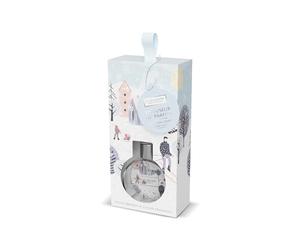 HEART & HOME - Diffuseur d'Ambiance pour la Maison - Diffuseur Parfum Batônnets Flocons Givrés - 70 ml - Cadeau, Décoration et Parfum pour la Maison - Flacon en verre, Blanc