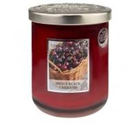 Heart & Home Grande bougie parfumée Cerise noire sucrée 340 g Contenu : 0,34 kg