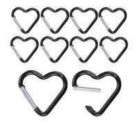 Heart Hook pour sac à dos - Clip porte-clés de randonnée | Clip de carabinateur de voyage, porte-clés Love Heart, outil de fixation en alliage d'aluminium pour voyager, marcher, alpinisme,