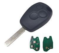 Heart Horse 3 Boutons Coque Clé de Voiture Télécommande Rechange pour Re Nault Twingo Symbol Trafic Dacia Duster Logan 433Mhz Clé à Distance de Voiture avec Puce 4A PCF7961M Lame VA2