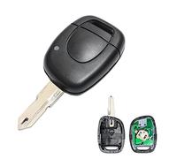 Heart Horse 433MHz Clé de Voiture télécommande 1 Bouton Coque de clé télécommande pour Clio 2 telecommande Coque de clé Compatible avec Re Nault Clio 2 Kango1 Twingo Master (PCF7946 Puce NE73 Lame)