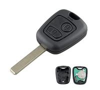 Heart Horse 433MHz Clé de Voiture télécommande, 2 Boutons Coque de clé télécommande pour Citr0en C1 C2 C3 Xsara telecommande Coque de clé Peuge0t 307 (ID46 PCF7961 Chip VA2 Blade)