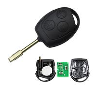 Heart Horse 433MHz e Voiture télécommande 3 Bouton Coque de clé télécommande pour Fiesta telecommande Coque de ompatible avec Mondeo Focus Fiesta KA avec 4D60 Puce FO21 Lame