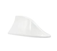Heart Horse Antenne Requin Voiture Universelle AM/FM-Blanc | Antenne Aileron de Requin de Toit Adhésive, Réception Radio AM/FM, Antenne de Toit pour Voiture SUV Camion Fourgon