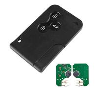 Heart Horse Clé de Rechange télécommande pour Megane 2 Scenic 2 Clio 3, Coque Carte de Clé Télécommande a 3 Boutons avec 433 MHz PCF7947 Chip, Scenic Boîtier Clef télécommande, Coque de Cle Clio 3
